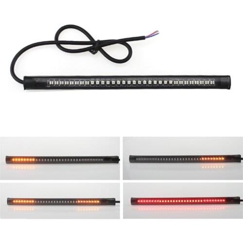1Pc Waterproof Super Bright Flexible Strip Light With 48SMD LED Decoration LED Light Signal Light Universal For Car Motorcycle