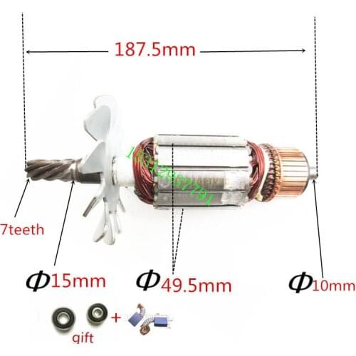 AC220-240V 7 Teeth Armature Motor for MAKITA LS1440 Engine