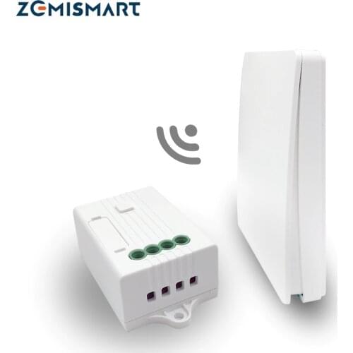 Zemismart Alexa Echo Google Home Voice Control Kinetic Wireless Wall Switch No Need Battery for Halogen Bulb Ceiling Fan