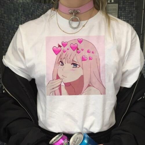 Women Short Sleeve O Neck Tshirt Kawaii Streetwear Camiseta Mujer Women Summer Chic Japanese Cute Cartoon Printed T-shirt