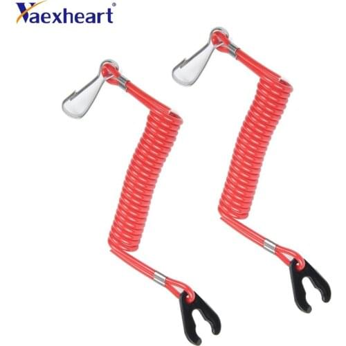 2 pcs Boat Outboard Engine Motor Lanyard Kill Stop Switch Safety Tether For Yamaha !!Hot selling
