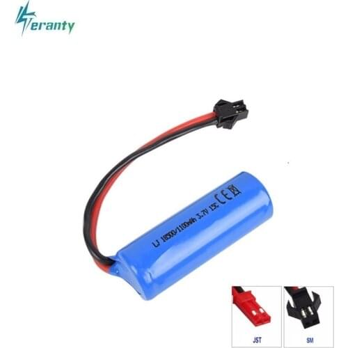 3.7V 1100mAh 15c Lipo Battery For S900 FT008 Remote control helicopter/Boat 3.7 v 18500 Li-po batteries for Toy Battery SM Plug