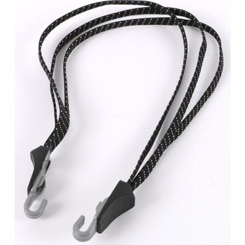 3 In 1 Durable Bicycle Hook Tie Elastic Cord Luggage Bungee Strap Rope Gray 68cm 1 PCS