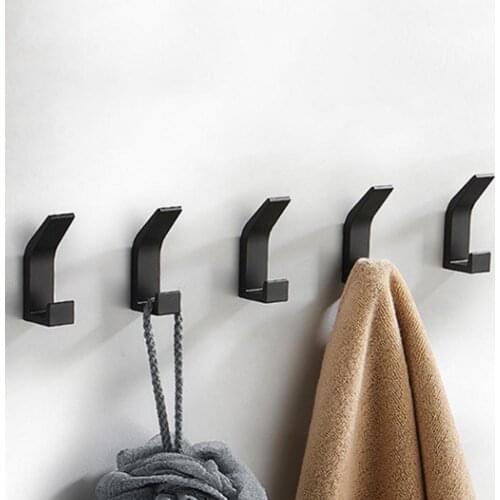 5Pcs Hanger Strong Load Bearing Fixed Hook Wall Wardrobe Clothes Bag Support Wall Door Hook Storage Hooks wall organizer