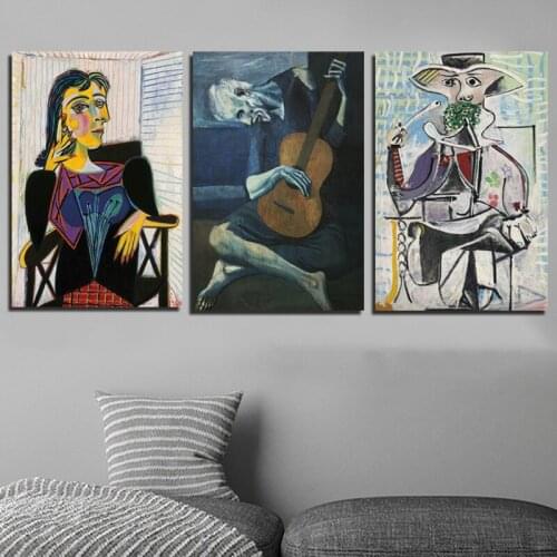 Pablo Picasso Wallpaper Abstract Canvas Painting Print Living Room Home Decoration Modern Wall Art Oil Painting Posters Picture