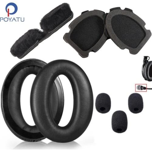 POYATU Ear Pads Headphone Earpads For BOSE Aviation Headset X A10 A20 Headband Headphone Head Band Mic Cover Cushion Earmuff