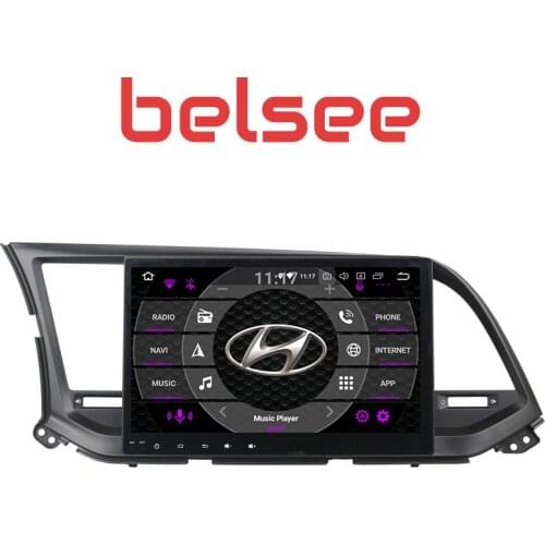 Belsee Octa Core PX5 Ram 4+64GB DSP 10.1 Touch Screen Android 9.0 Car GPS multimedia Head Unit Radio for Hyundai Elantra 2016-18