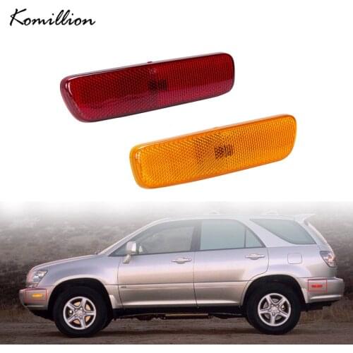 Car Front Bumper Side Marker Turn Signal Lamp Yellow Red Indicator Light 12V for Lexus RX300 RX 300 1999 2000 2001 2002 2003
