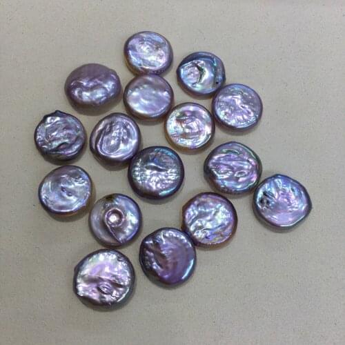 Natural Pearls Beads Freshwater Pearl Bead Button Shape Loose Pearls Beads For DIY Craft Bracelet Necklace Jewelry Making