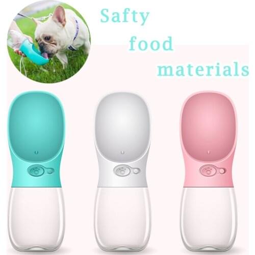 Puppy Pet Dog Kwaaii Water Bottle For Small Large French Bulldog Dogs Travel Cat Outdoor Water Dispenser Feeder Product