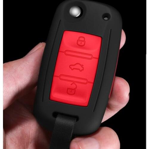 Carbon Fiber Silica Gel ABS Car Key Case For VW Golf 7 mk7 Bora Jetta POLO Passat B8 Skoda A7 Octavia A5 Fabia SEAT Ibiza Leon