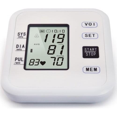 Digital Lcd Upper Arm Blood Pressure Monitor Heart Beat Rate Pulse Meter Tonometer Sphygmomanometers pulsometer