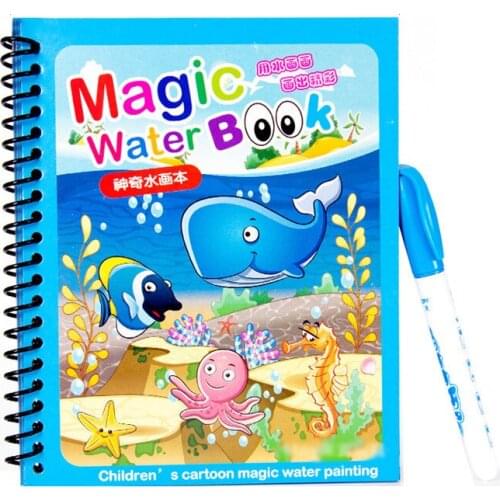 Disney Magic Water Painting Books Ben Graffiti Colorful Portable Kindergarten Kid Paint Set Drawing Board Art and Craft Toys