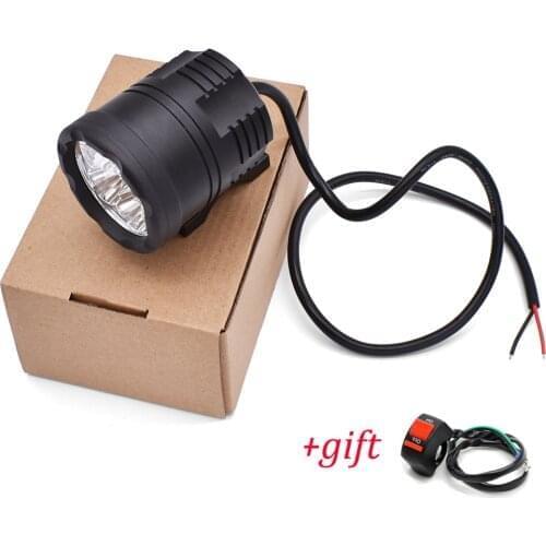 Motorcycle Headlight Auxiliary Lamp 60W LED Spotlight Fog Light For Honda Grom Cb190r Cbr250r Yamaha Fz1 Fz6 Ybr 125 Bmw F800r