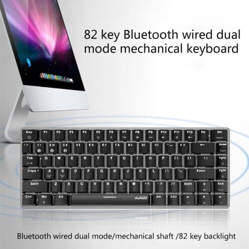 Ajazz AK33 Mechanical Gaming Keyboard LED RGB Backlight Switch 82 Keys Bluetooth P9YA