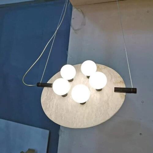 Postmodern minimalist marble chandelier creative model room bedroom villa living room study room dining room bar chandelier