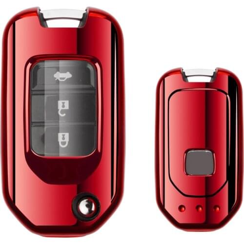 2019 New Simple and generous Full Cover TPU Soft Car Key Case Shell For Honda Civic CR-V HR-V Accord Jade Crider Odyssey 2015-18