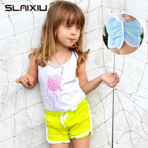 3-13Y Pure Color Kids Boys Shorts Panties Soft Cotton Baby Boxer Childrens Clothes Teenager Underwear Girls Sport Underwear