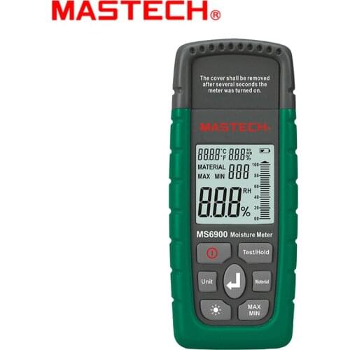MS6900 Portable Digital Timber Wood Moisture Meter LCD Hygrometer Temperature Humidity Meter Tester
