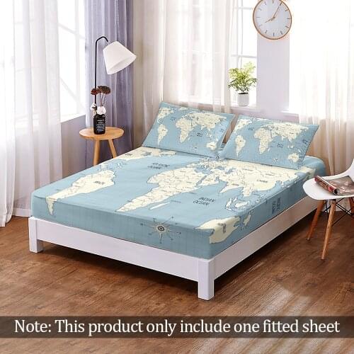 Custom 3D Print Fashion National Flag Fitted Sheet Modern Elastic Band Bed Sheet For Bedroom Home Decor Adult Queen King