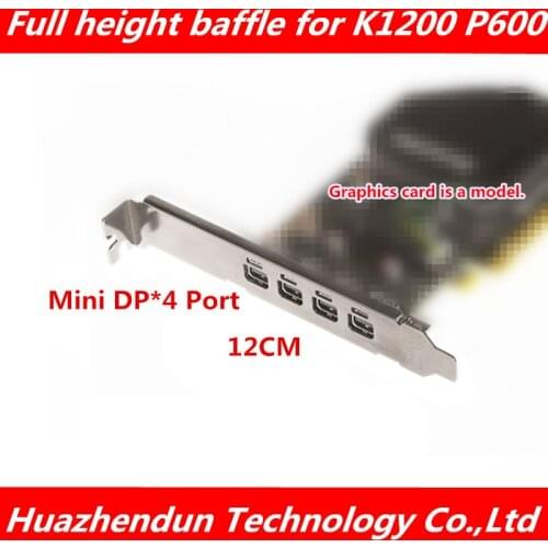 Quadro P400 P620 P600 P1000 K1200 NVS510 W4300 full height bracket 2U baffle with mini DP slot and screw free shipping