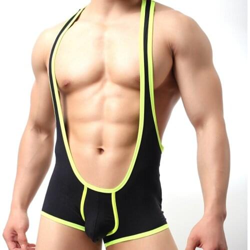 Sexy Mens Bodysuit Mens Leotard Man Shapers Modal Slimming Gay Male Underwear Tight Body Building Suits Shaperwear