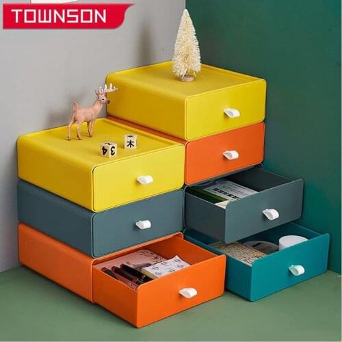 Stackable drawer type desktop storage box Storage drawer Home storage organizer Office storage makeup Jewelry storage