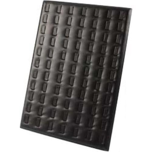 Enlightened Decor Vertical Leather Black Spiked Ring Stand