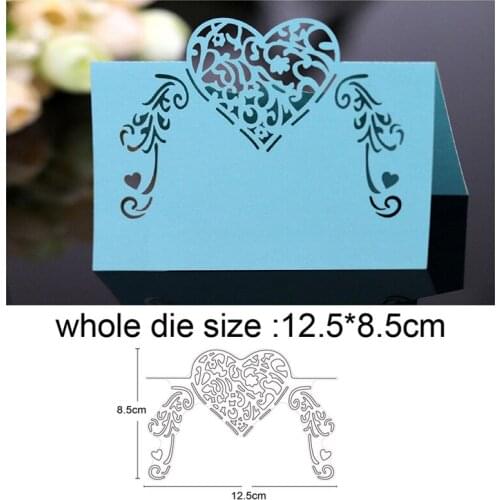 Etched heart shape frame Metal Cutting Dies Stencil for DIY Scrapbooking Album Embossing Paper Cards Decorative Crafts Die Cuts