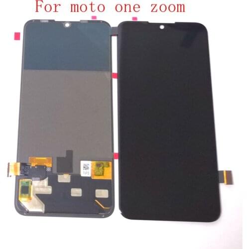 6.39" Amoled For Motorola One Zoom XT2010 Xt12010-1 Lcd Screen Display Touch Glass Digitizer Assembly 1080x2520