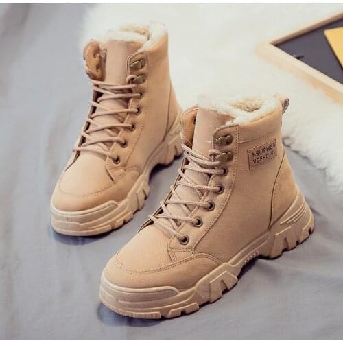 Winter new snow boots womens short boots warm cotton shoes Martin boots women plus velvet shoes womens shoes women boots