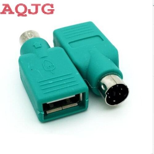 1PCS USB Female to PS2 PS/2 Male Adapter Converter keyboard Mouse Mice High Quality AQJG Wholesale