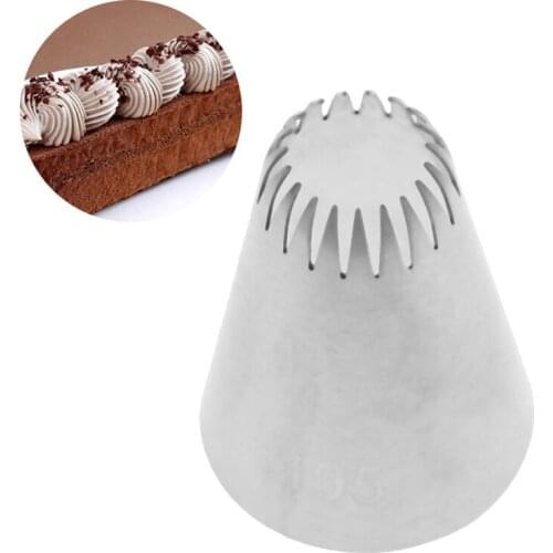 1pc Cake Head Metal Icing Piping Nozzles Stainless Steel Cake Cream Decor Tip
