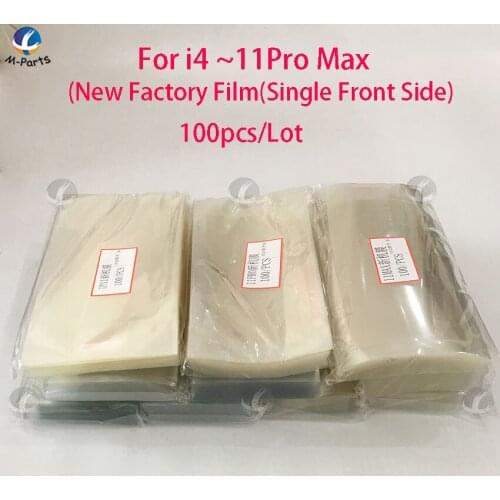100pcs / Lot Front Screen Protective Film For iPhone 11 Pro Max X XS XSM XR 4 4S 5 5S 5C 6 6P 6S 7 7P 8 8P Plus New Phone Film