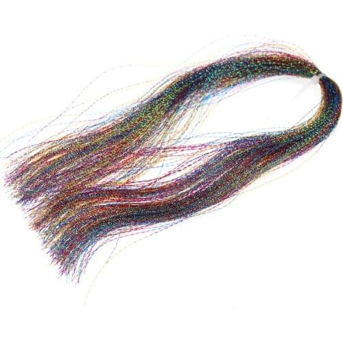 6 Bags Fly Tying Treble Tailing Krystal Flash Pearlcent Twisted Rainbow Flashabou