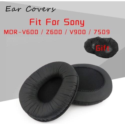 Ear Pads For Sony MDR V600 Z600 V900 V900HD V7509 V7509HD Headphone Earpads Replacement Headset Ear Pad PU Leather Sponge Foam