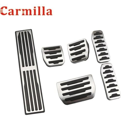 Carmilla Car Gas Fuel Pedal Brake Rest Foot Pedals Cover for Land Rover Discovery Sport for Range Rover Evoque Pedal Parts