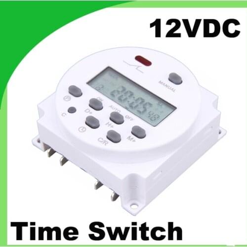 CN101A small microcomputer control digital LCD time switch 12VDC timer switch