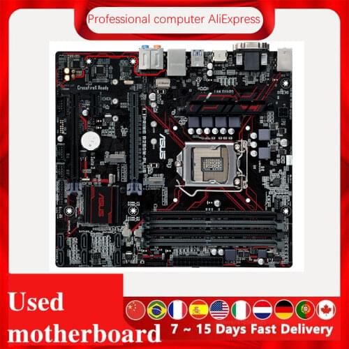 For Asus PRIME B250M-PLUS Original Used Desktop Intel B250 B250M DDR4 Motherboard LGA 1151 i7/i5/i3 USB3.0 SATA3