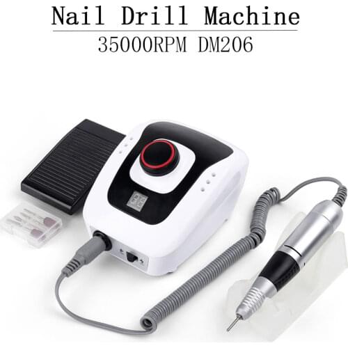 Electric Nail Drill Machine 35000 RPM Nail File Drill Acrylic Machine Manicure And Pedicure Drill Polish Bits Tools Kits