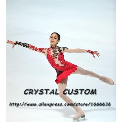 Crystal Custom Figure Skating Dresses Girls New Brand Ice Skating Dresses For Competition DR4518