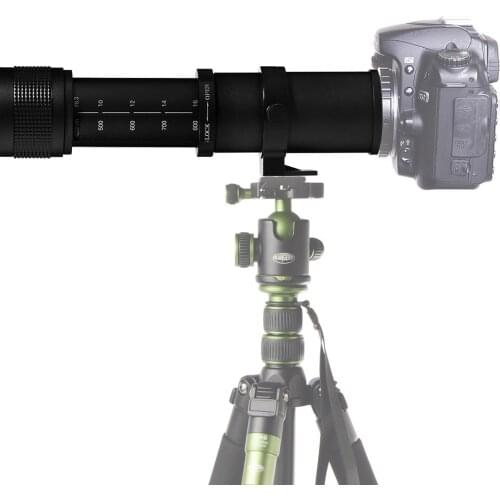 JINTU 420-800mm f/8.3 HD Manual Telephoto Lens for Canon EF-M EOS M1 M2 M3 M5 M6 M10 M50 M100 Mirrorless Cameras Free Shipping