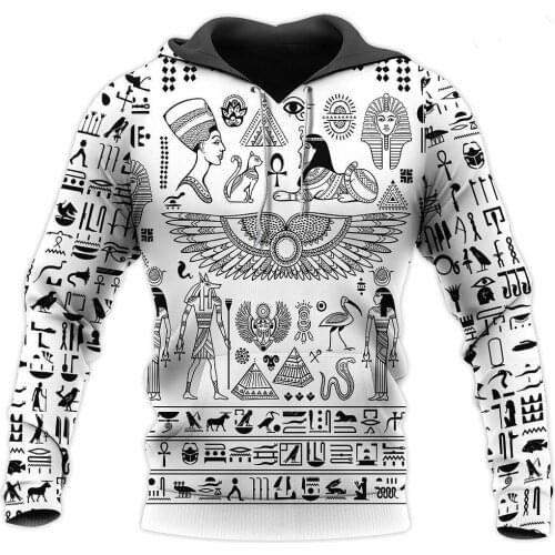 Ancient Egypt 3D Jacket Men/women Harajuku Hoodie Unisex Casual Vintage Gothic Streetwear Sweatshirt Pullover sudadera hombre