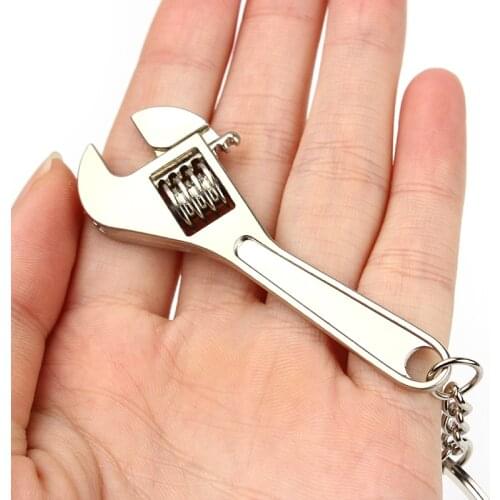 Multi-function Keychain Car Keychain Metal Wrench Style Key Chain for Men Women Office and Home Key Clip