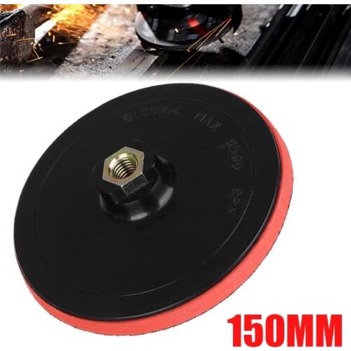 6 Inch 150mm Back-up Sanding Pad Hook and Loop Sander Backing Pad M14 Female Thread For Angle Grinder Polishing Grinding