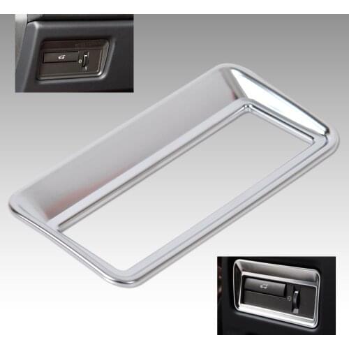 New Chrome Car Interior Rear Trunk Switch Button Panel Cover Trim Frame Fit For Land Rover Range Rover Sport Evoque