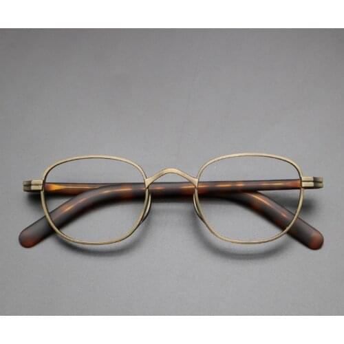 Vintage Square Titanium Glasses Frame Men Prescription Optical Myopia Eyeglasses Frame Male Women Retro Luxury Brand Eyewear