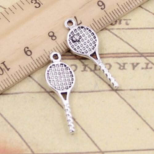 20pcs Charms Tennis Racket 20x29mm Tibetan Silver Color Pendants Antique Jewelry Making DIY Handmade Craft