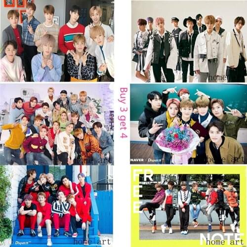 NCT2018 Korean band Posters Wall Stickers Decoration Good Quality Prints White Coated Paper