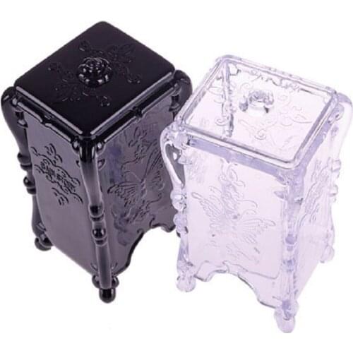 Practical Storage Box Makeup Cotton Pad Cosmetic Organizer Jewelry Case Storage Box Holder Butterfly FFY #48095